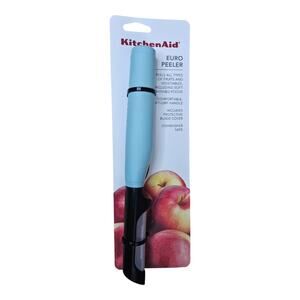 NEW KitchenAid Silicone Handle Euro Peeler in Mineral Water [Light Aqua Blue]